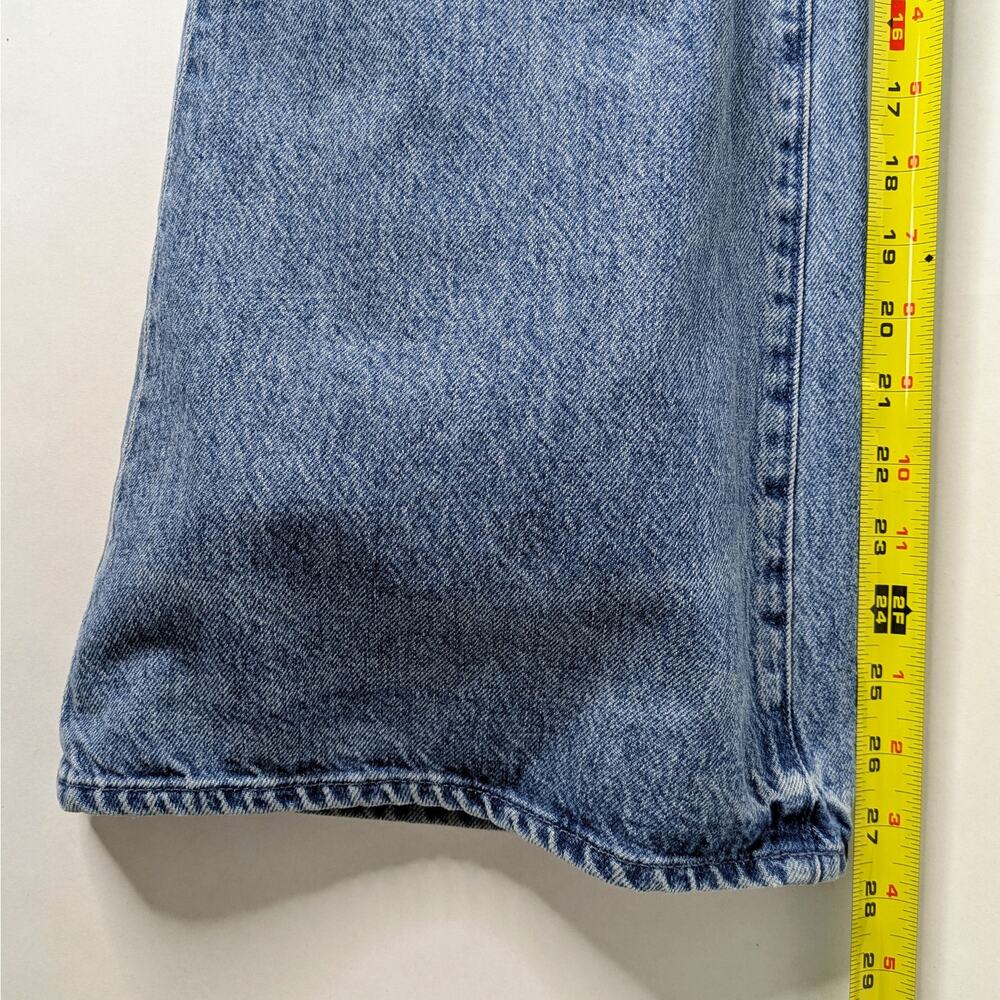 MOTHER Superior Tomcat Roller Jeans 26 Blue High Rise Wide Leg Button Fly Cotton - Picture 12 of 16